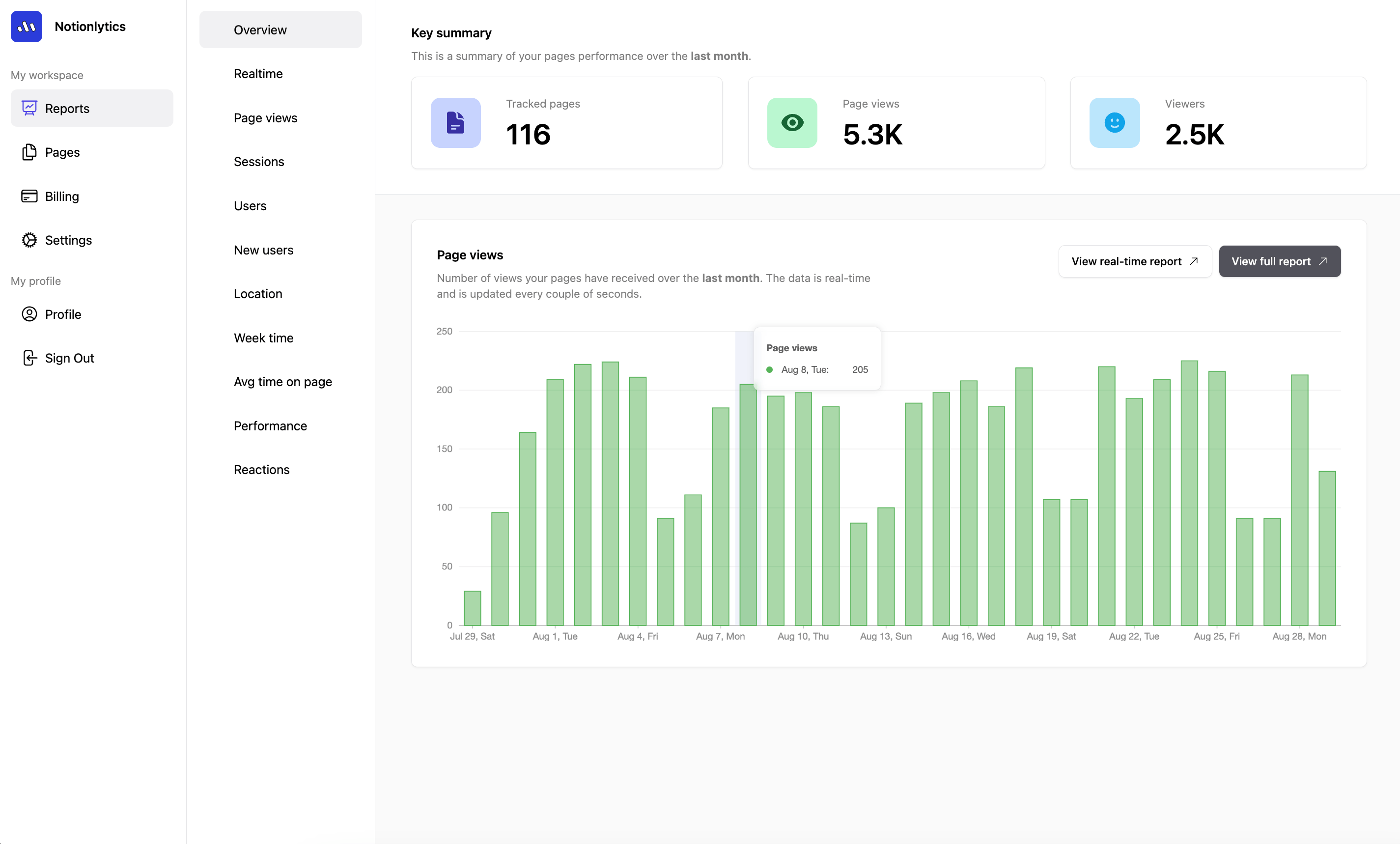 App screenshot